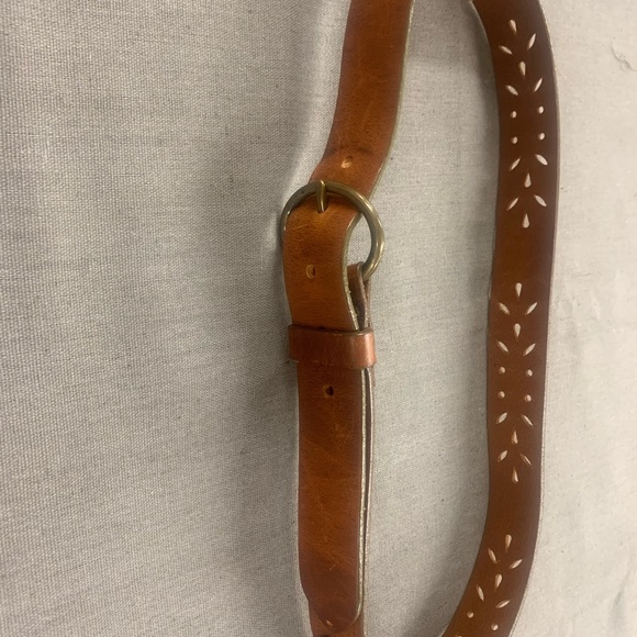 Weekend Max Mara Brown leather vintage belt size medium - Picture 4 of 9